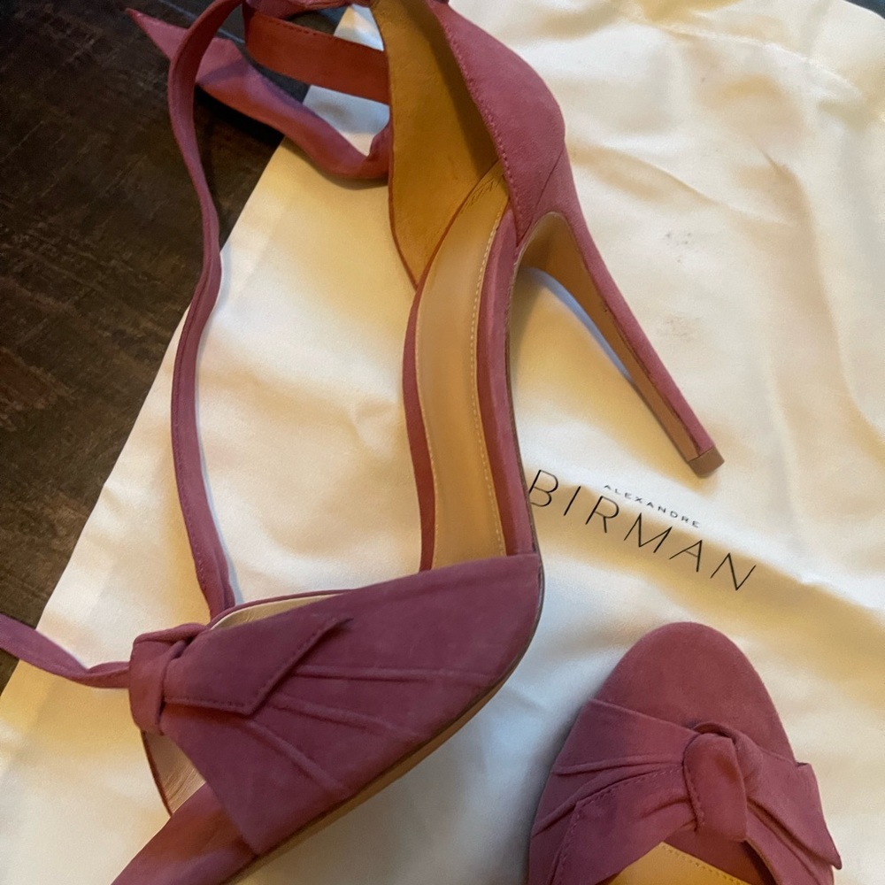 Alexandre Birman BRAND NEW dusty rose suede heels!